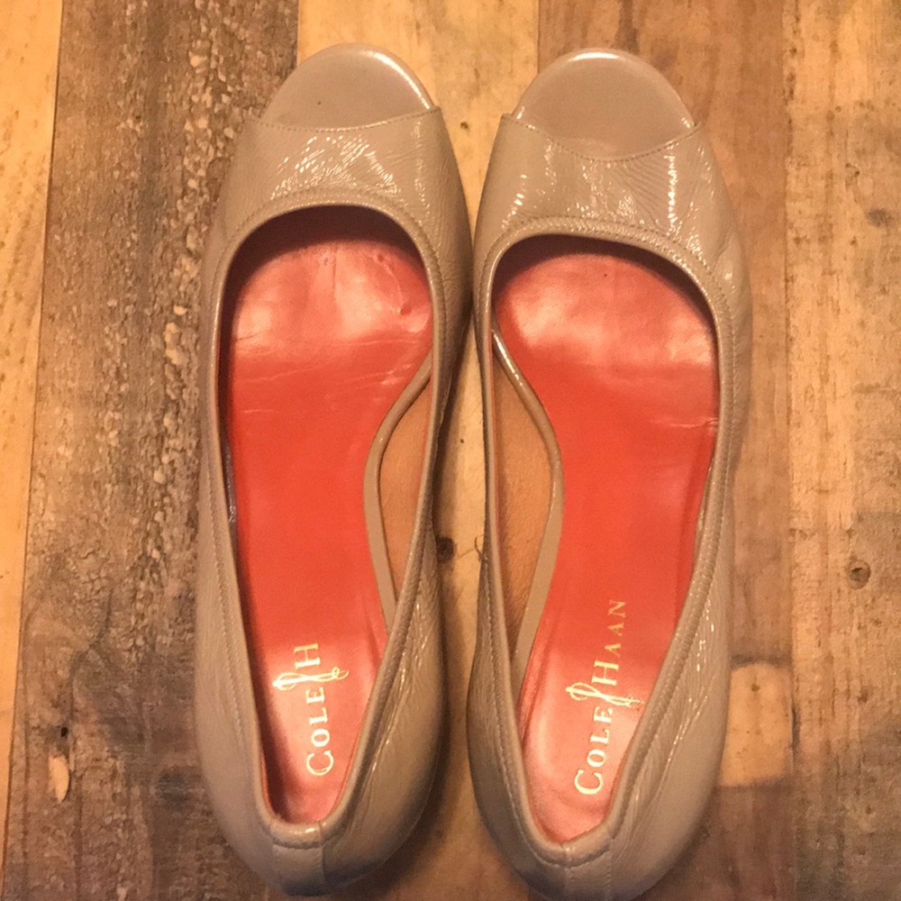 Cole Haan Patent Leather Wedges